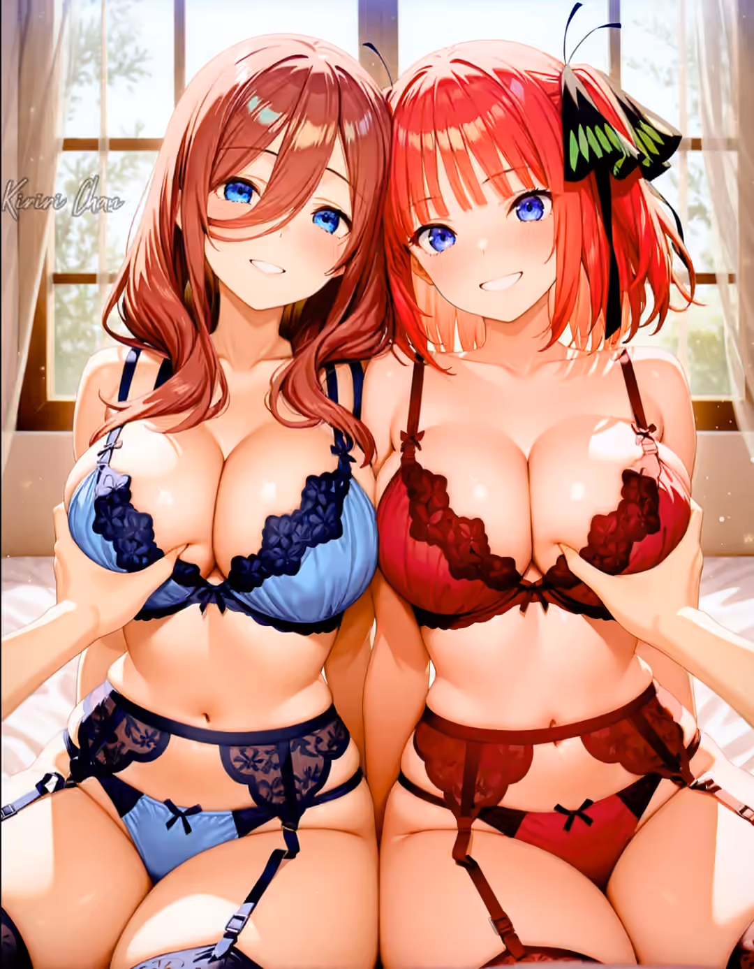 Miku Nakano x Nino Nakano - The Quintessential Quintuplets (Gotoubun no Hanayome) - Hentai Gallery 4 - 30 Images — image 6 of 30