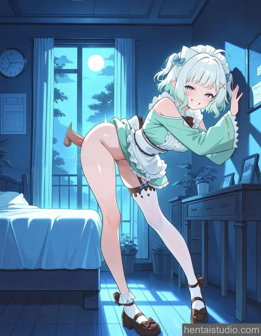 Mint Fantome from Vtuber Virtual Youtuber hentai art 14 of 16