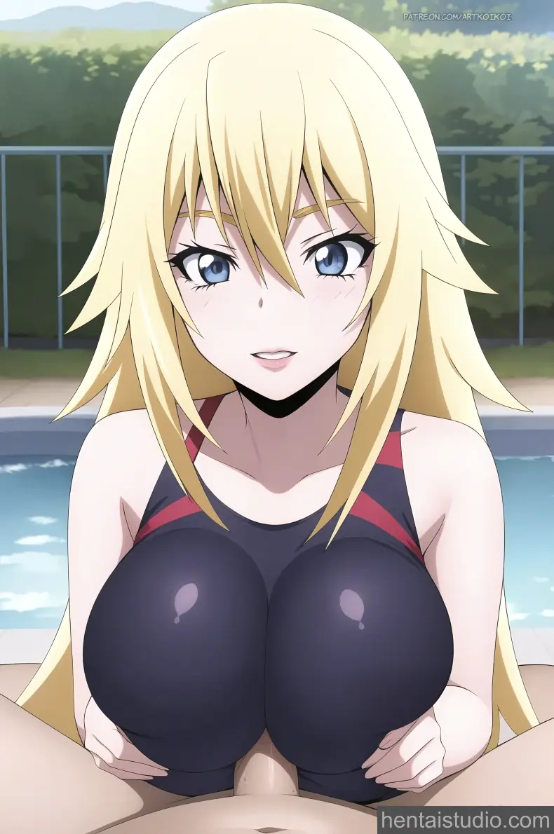 Mio Kusakai from Keijo hentai art 18 of 21