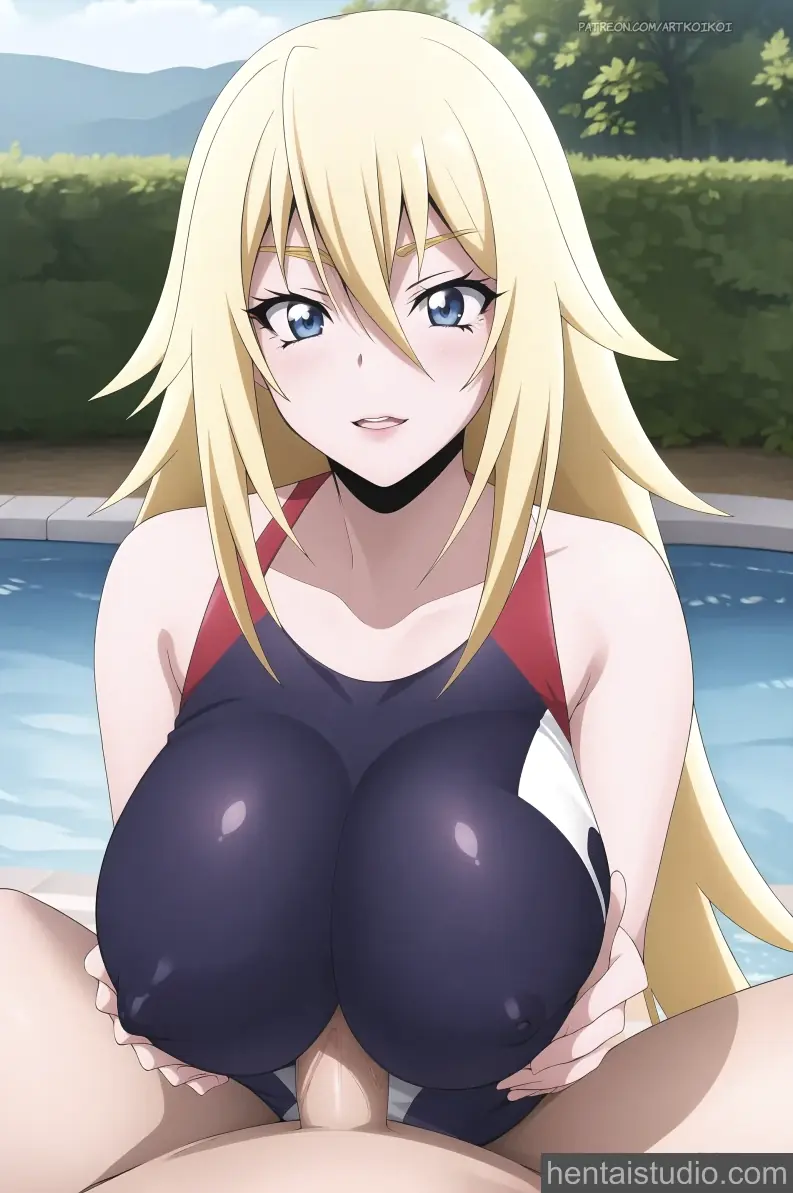 Mio Kusakai from Keijo hentai art 19 of 21