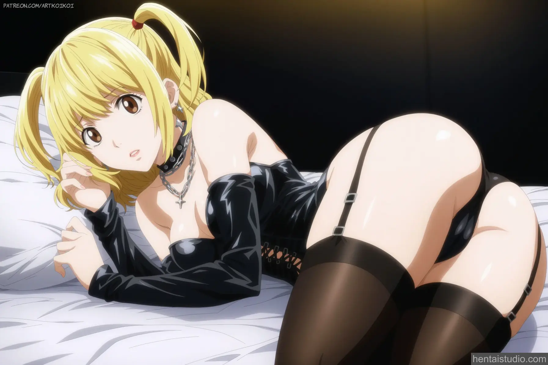 Misa Amane from Death Note hentai art 3 of 20