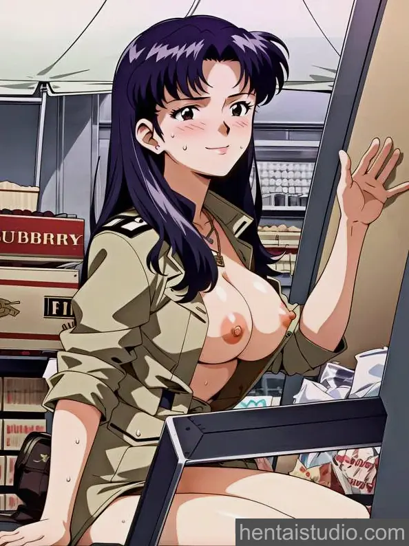 Misato Katsuragi from Neon Genesis Evangelion hentai art 4 of 5