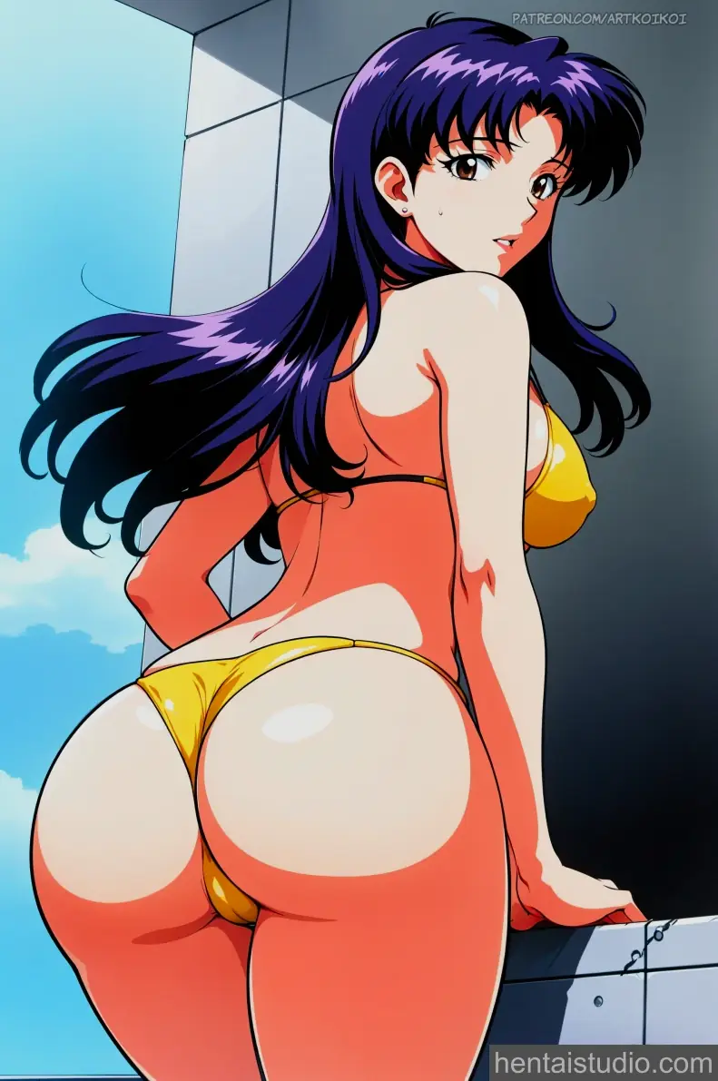 Misato Katsuragi from Neon Genesis Evangelion hentai art 10 of 16