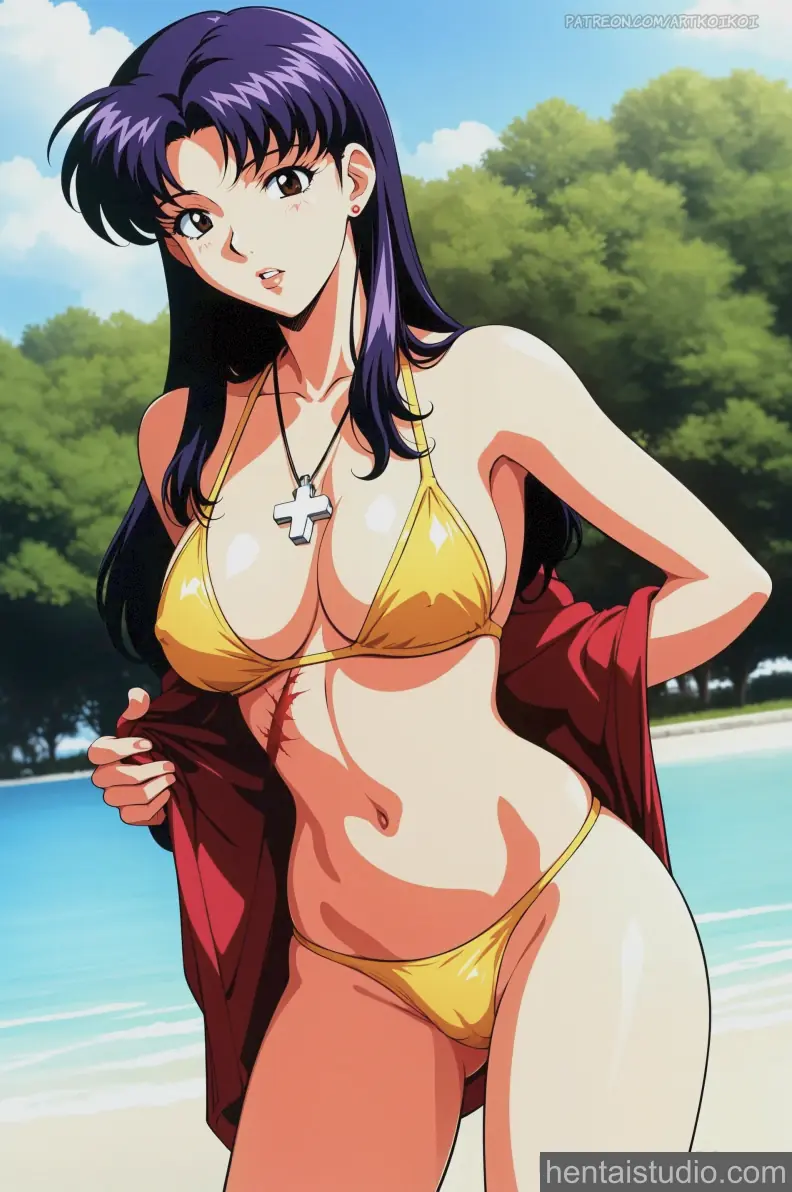 Misato Katsuragi from Neon Genesis Evangelion hentai art 12 of 16