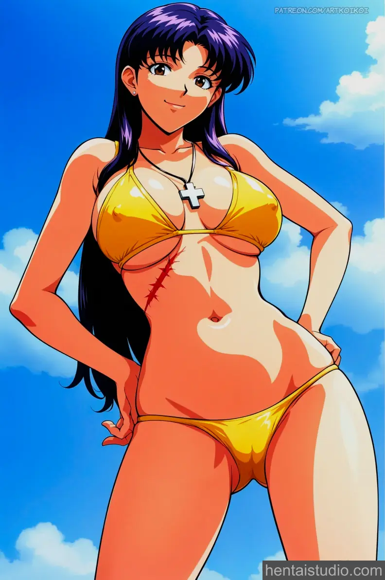 Misato Katsuragi from Neon Genesis Evangelion hentai art 9 of 16