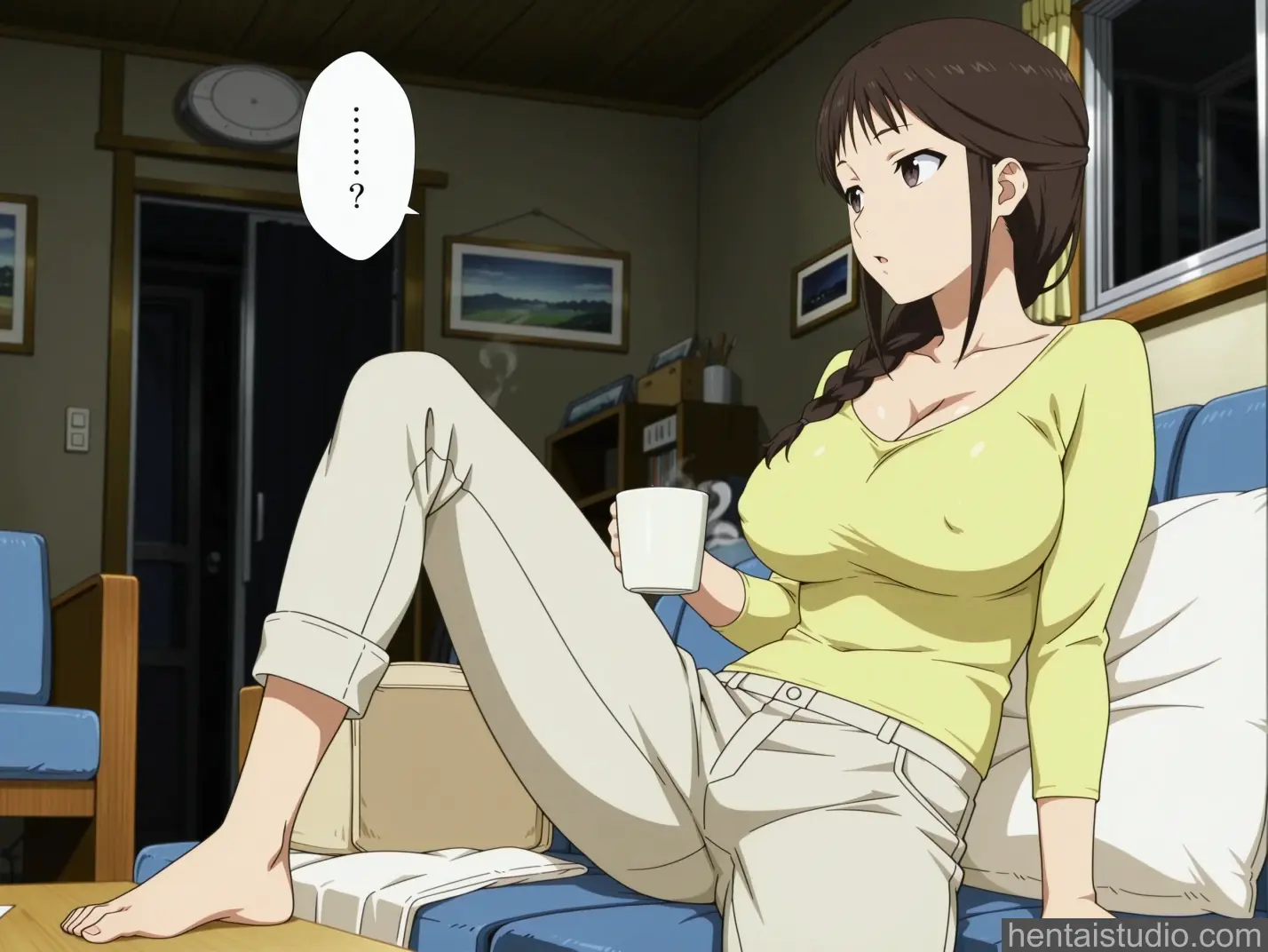 Misato Segawa from Shirobako hentai art 16 of 44