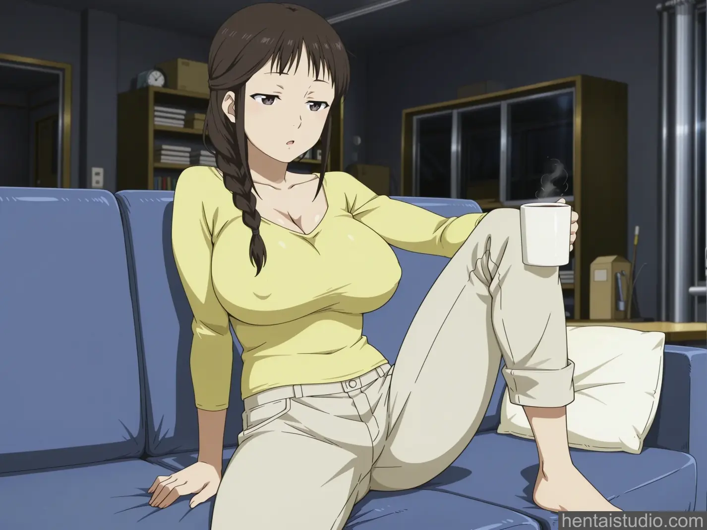 Misato Segawa from Shirobako hentai art 5 of 44