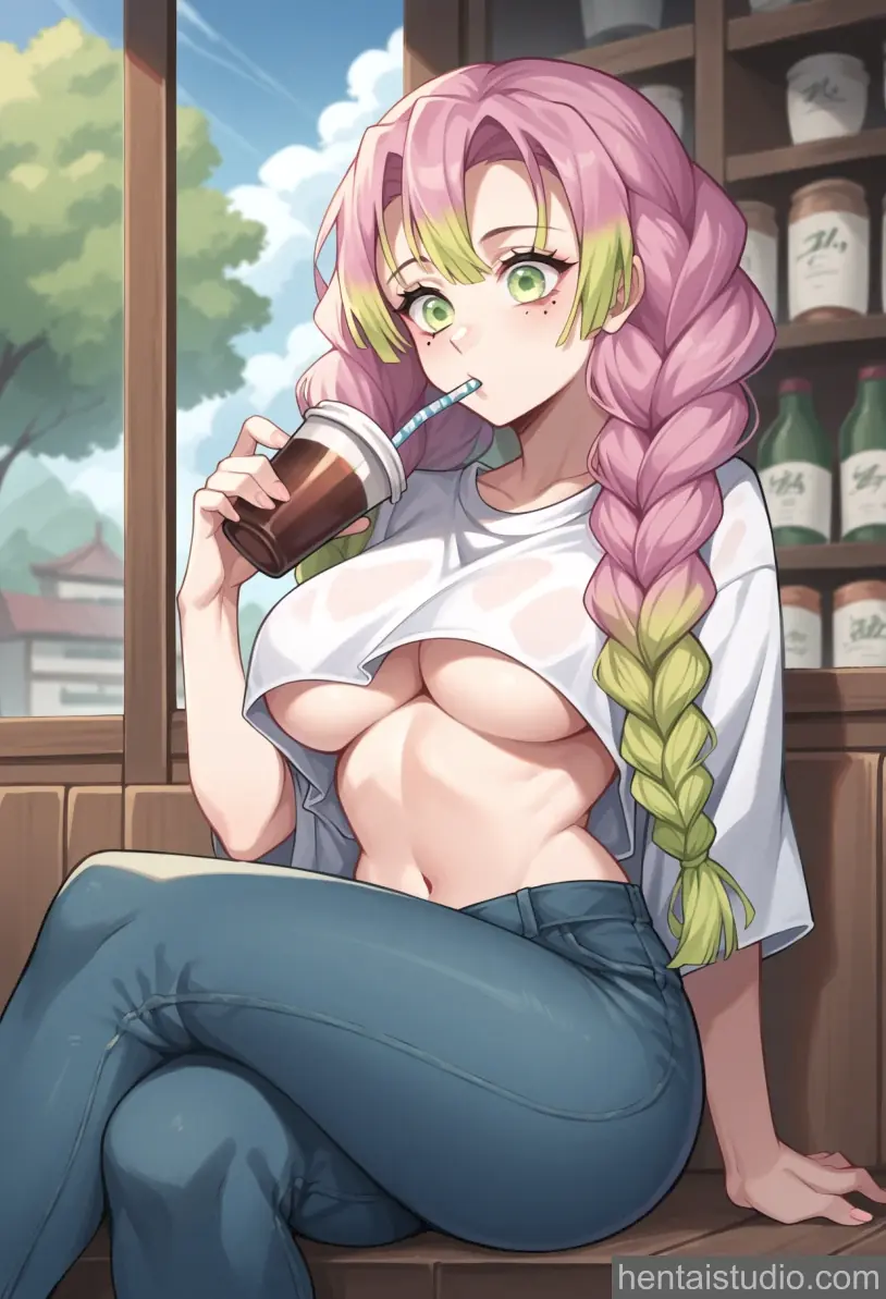 Mitsuri Kanroji from Demon Slayer hentai art 4 of 20