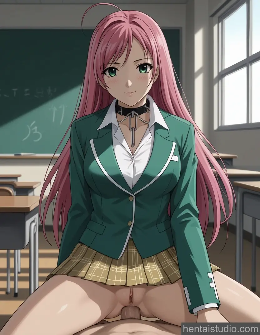 Moka Akashiya from Rosario Vampire hentai art 18 of 30