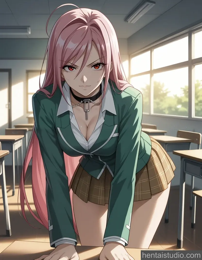 Moka Akashiya from Rosario Vampire hentai art 2 of 30