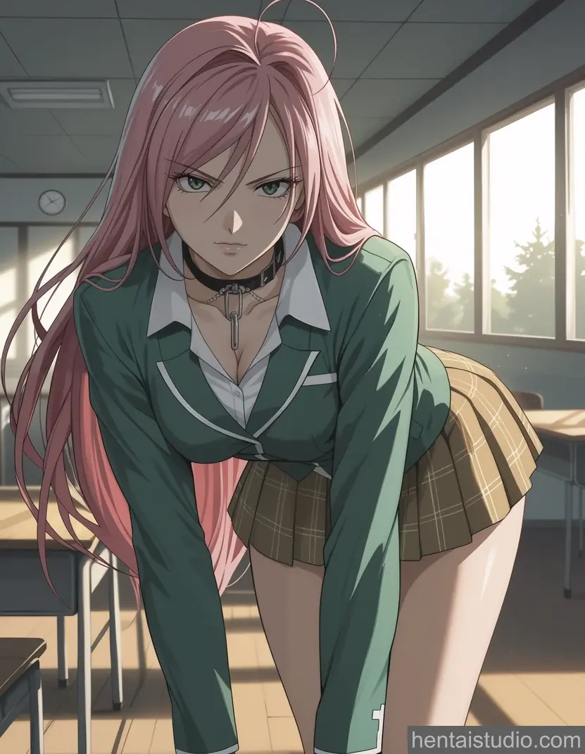 Moka Akashiya from Rosario Vampire hentai art 3 of 30