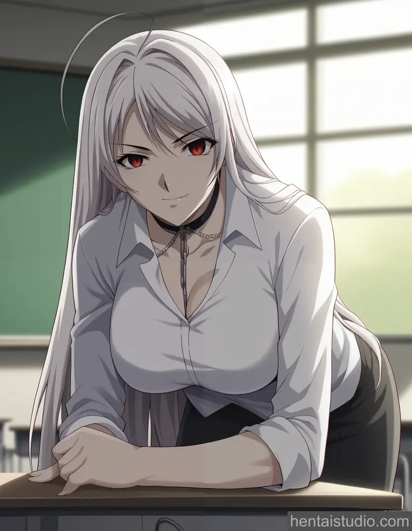 Moka Akashiya from Rosario Vampire hentai art 9 of 30