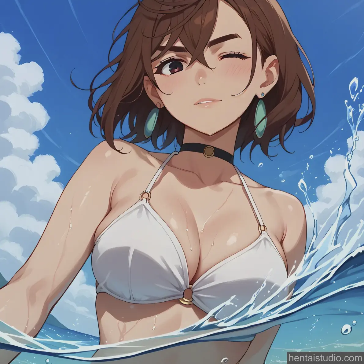 Momo Ayase from Dandadan hentai art 10 of 42