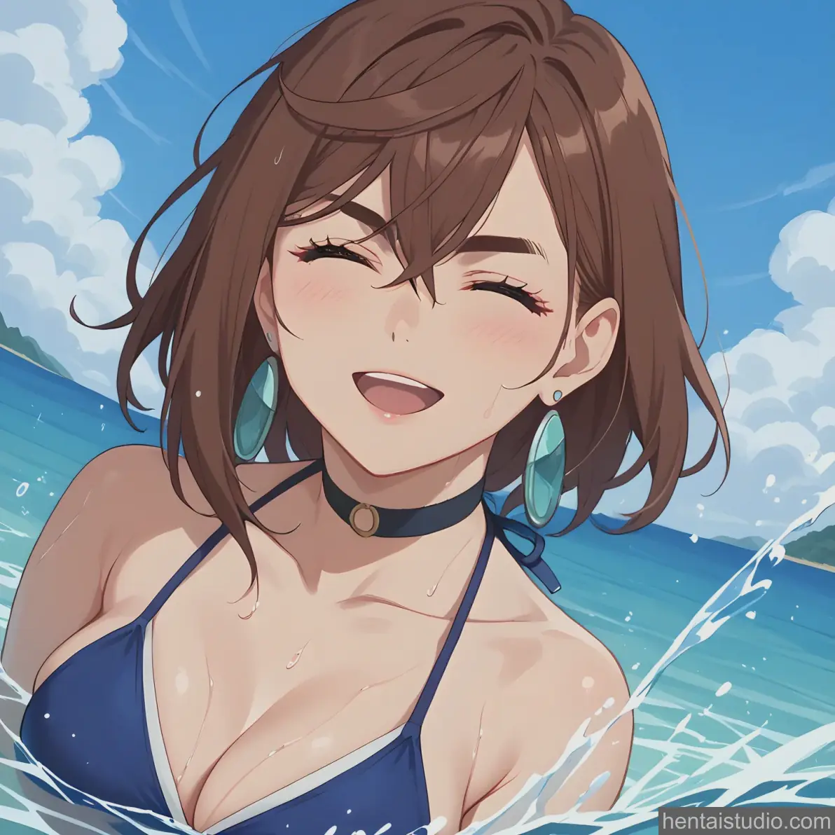 Momo Ayase from Dandadan hentai art 14 of 42