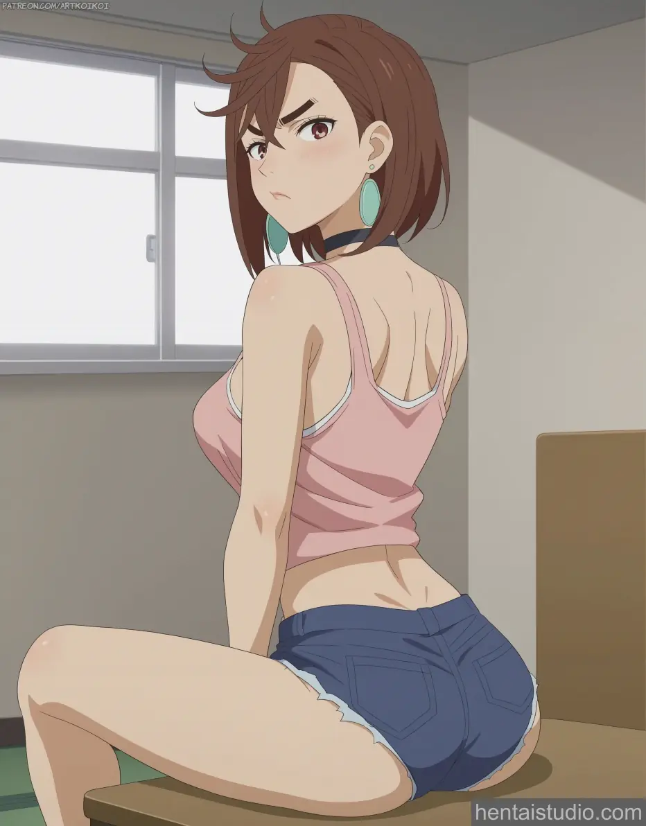 Momo Ayase from Dandadan hentai art 10 of 11