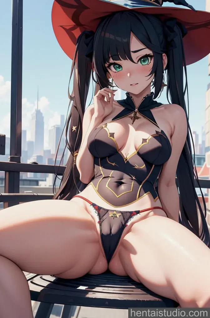 Mona from Genshin Impact hentai art 3 of 35