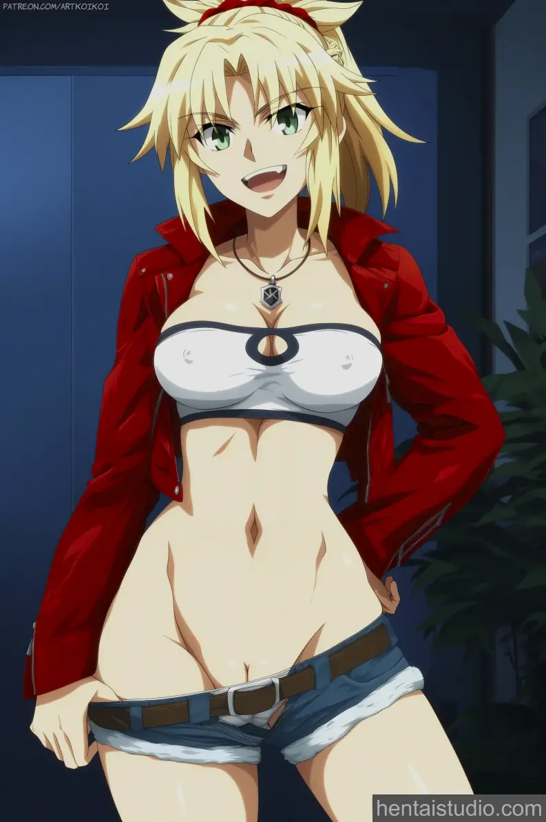 Mordred from Fate hentai art 18 of 24