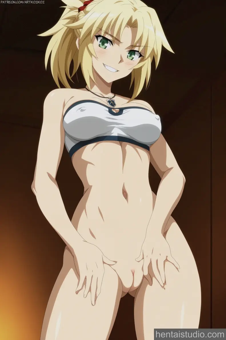 Mordred from Fate hentai art 20 of 24