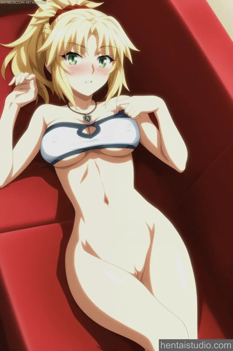 Mordred from Fate hentai art 21 of 24