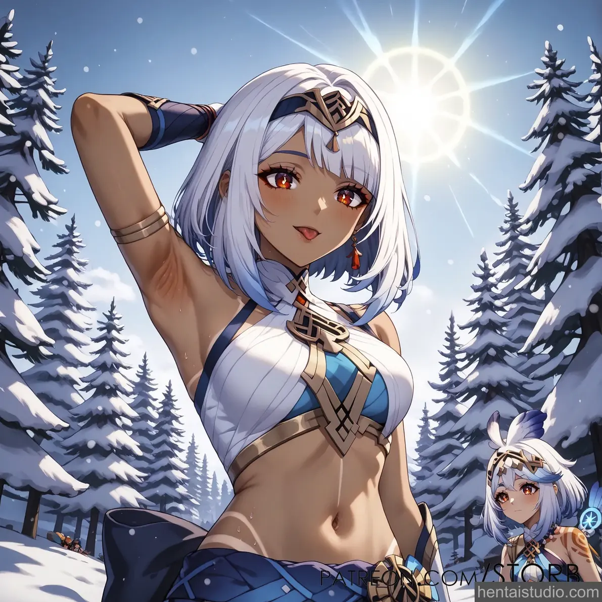 Mualani from Genshin Impact hentai art 3 of 6