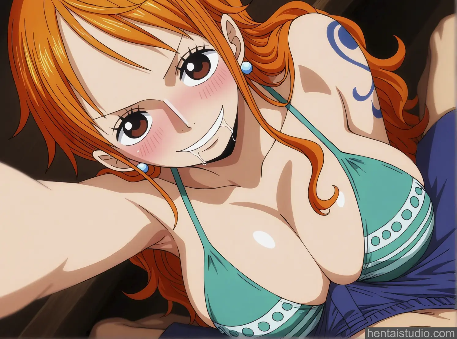Nami Luffy from One Piece hentai art 25 of 96