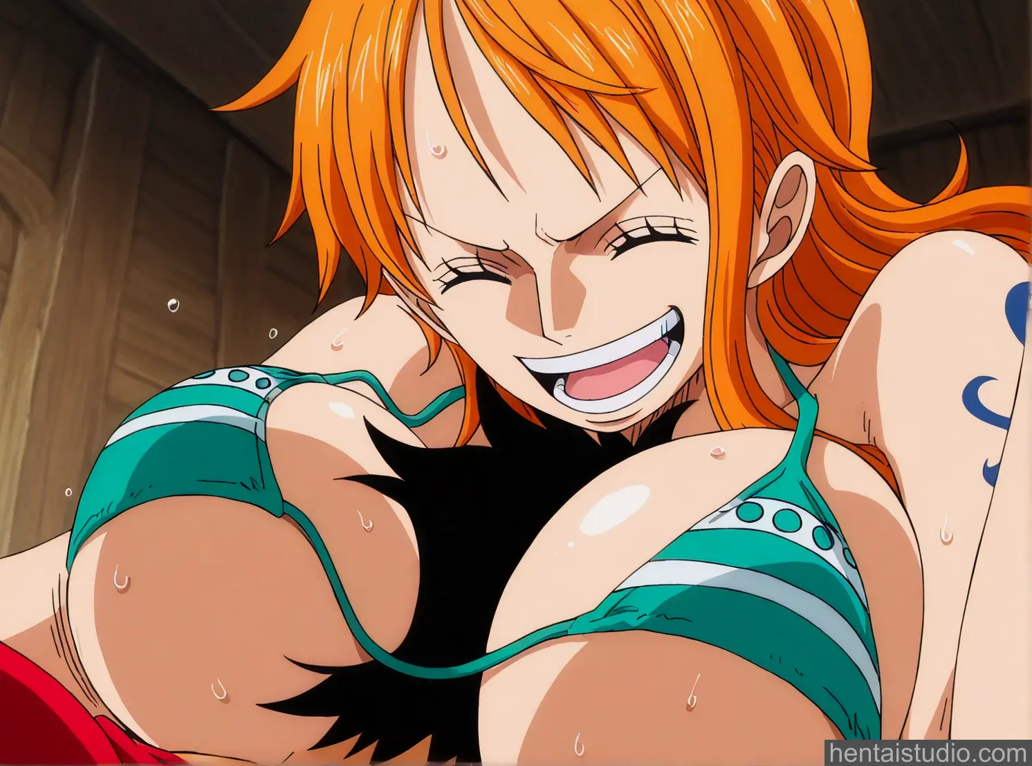 Nami Luffy from One Piece hentai art 85 of 96