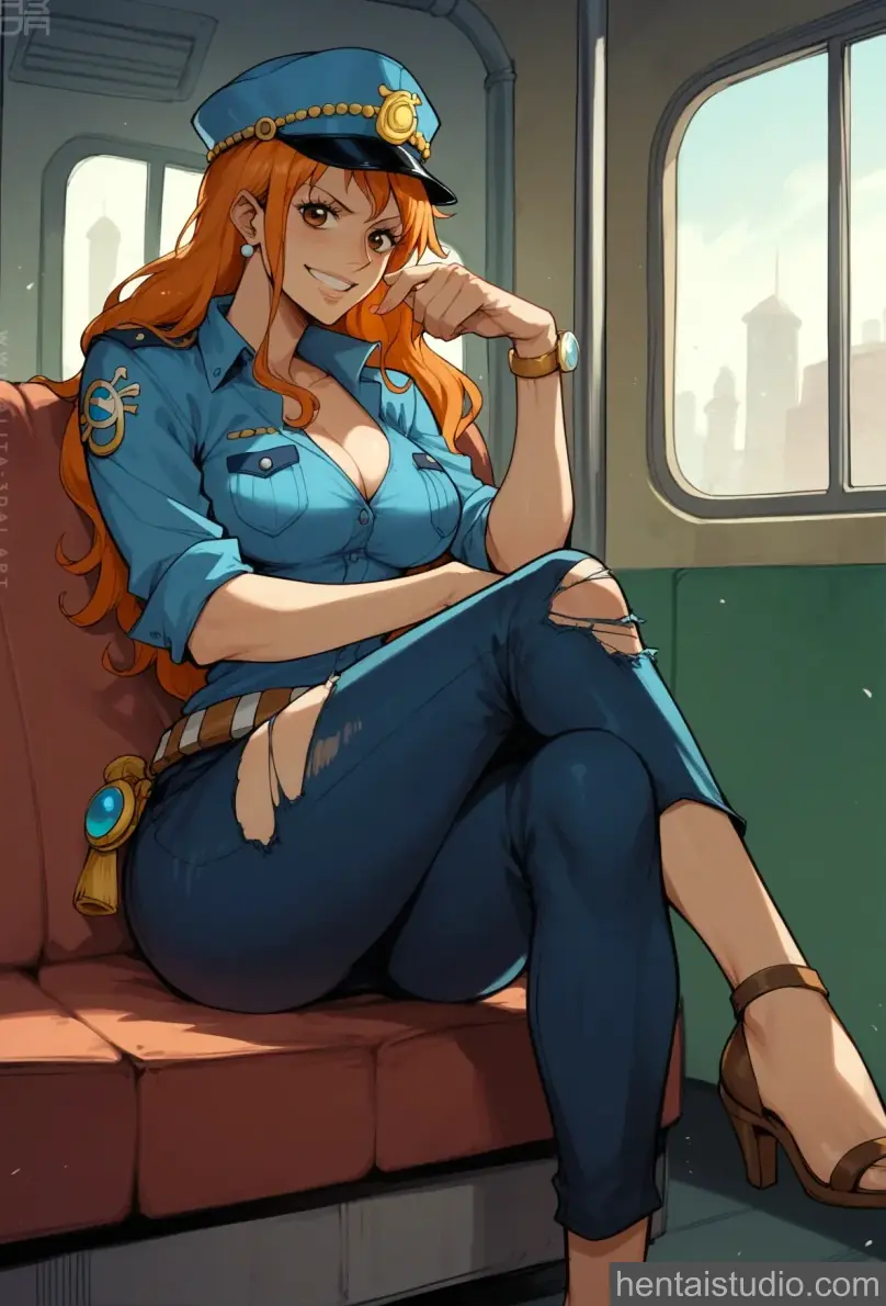 Nami from One Piece hentai art 9 of 58