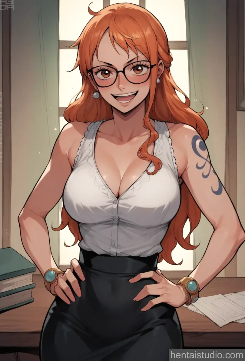 Nami from One Piece hentai art 36 of 62