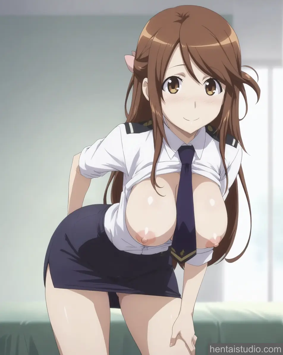 Nana Iida from Rail Wars hentai art 11 of 18