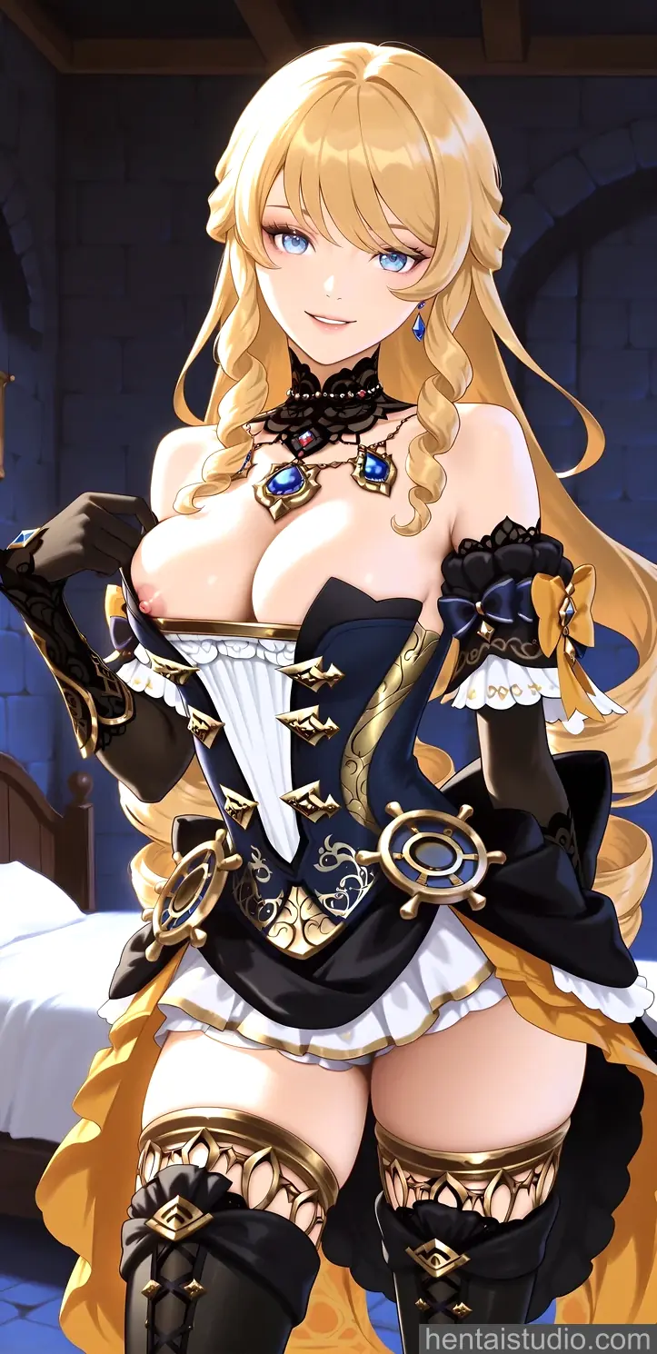 Navia from Genshin Impact hentai art 8 of 32