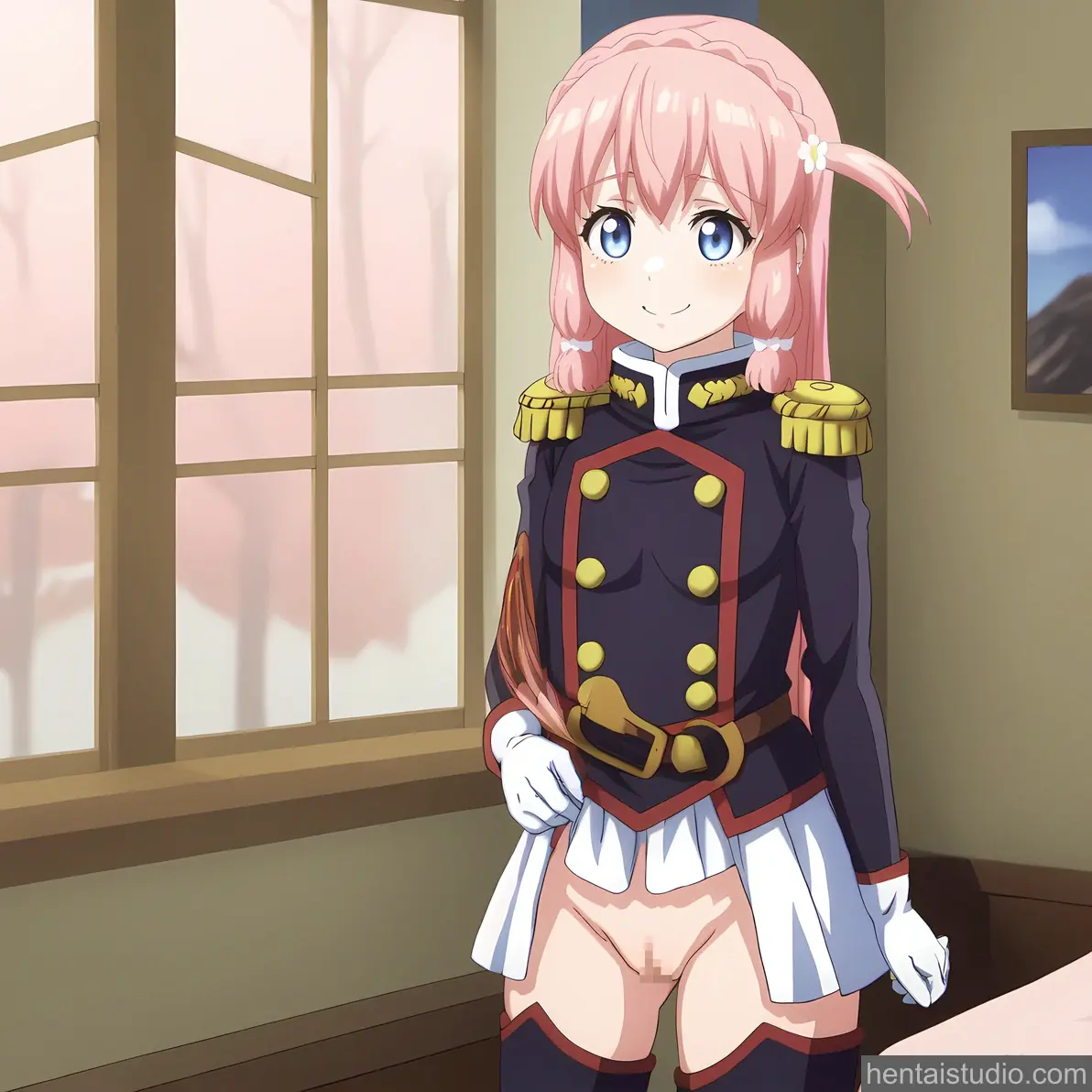 Nei Ookawamura from Chained Soldier hentai art 1 of 9