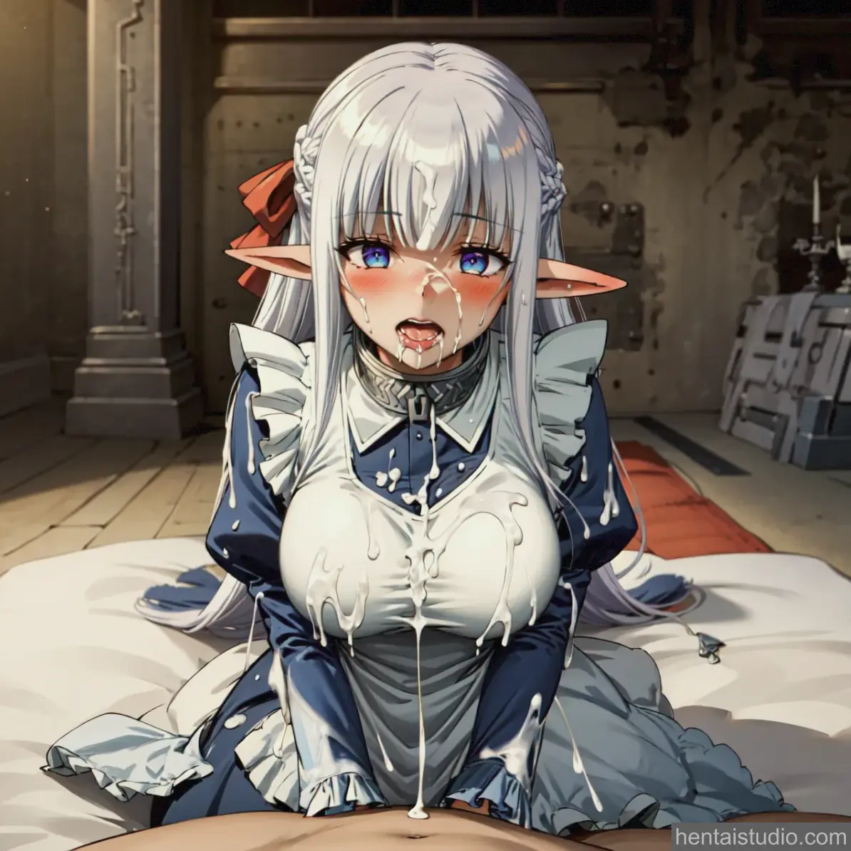 Nephelia from An Archdemon's Dilemma: How To Love Your Elf Bride hentai art 55 of 156
