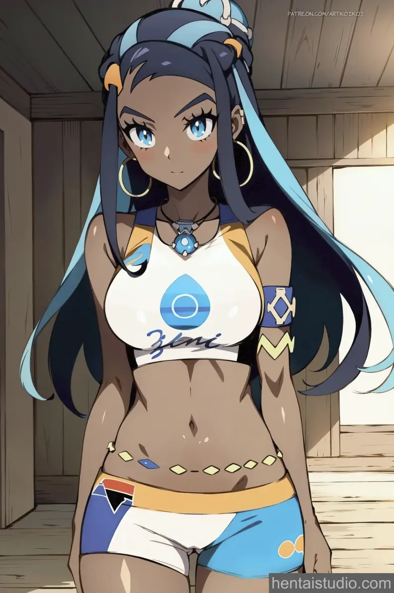 Nessa from Pokemon hentai art 5 of 11