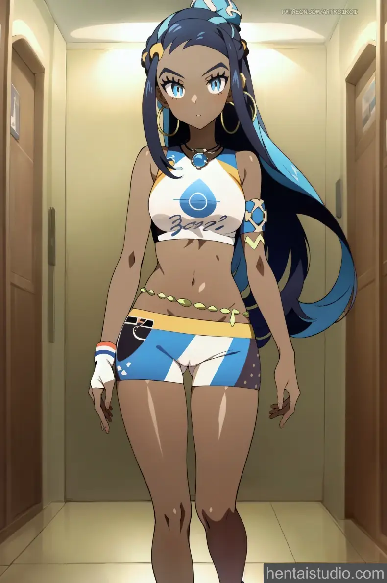 Nessa from Pokemon hentai art 6 of 11