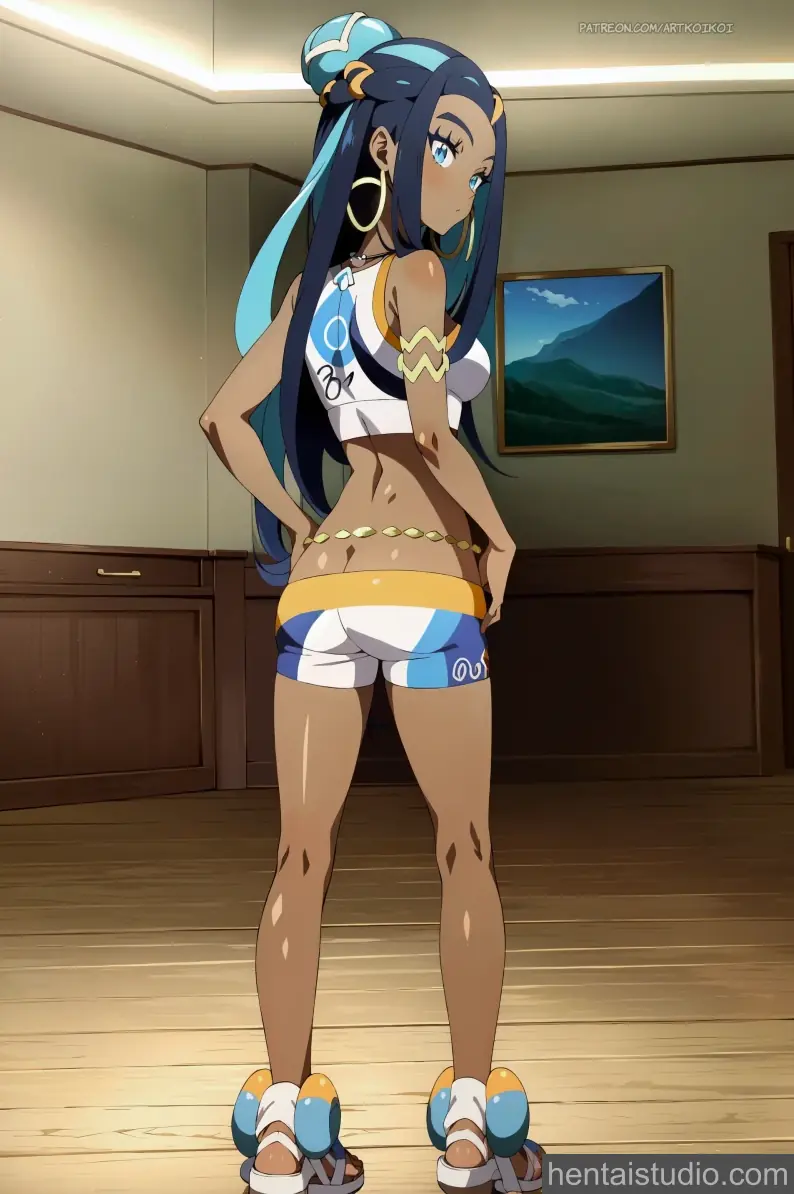 Nessa from Pokemon hentai art 7 of 11