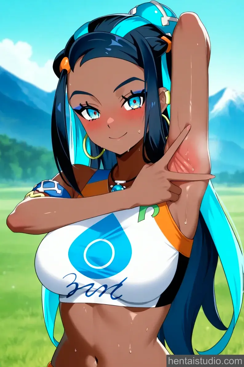 Nessa from Pokemon hentai art 10 of 186
