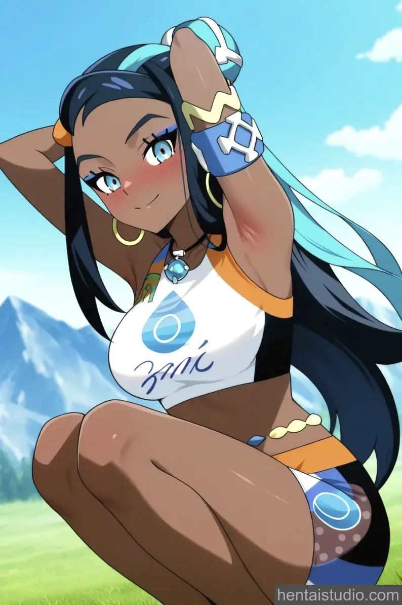 Nessa from Pokemon hentai art 13 of 186