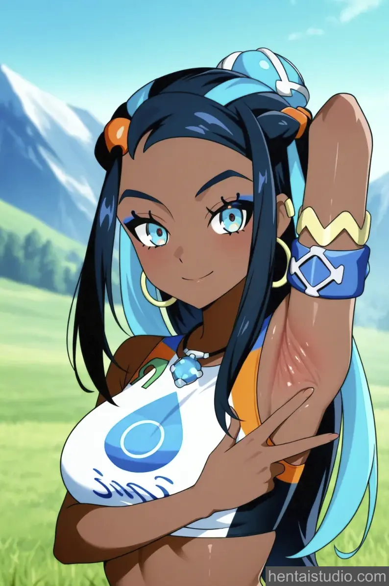 Nessa from Pokemon hentai art 16 of 186