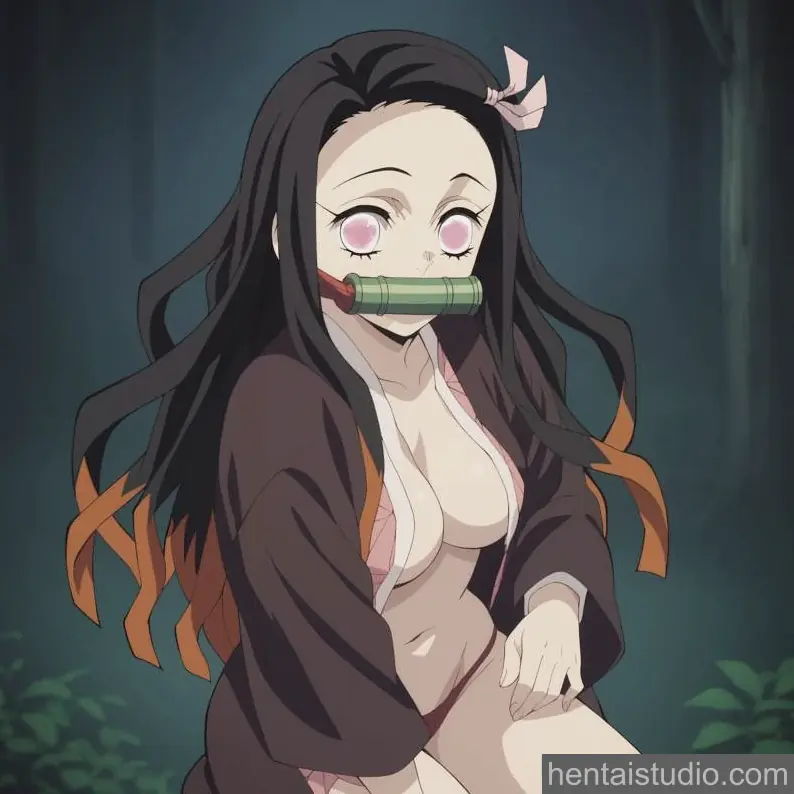 Nezuko Kamado from Demon Slayer hentai art 2 of 63