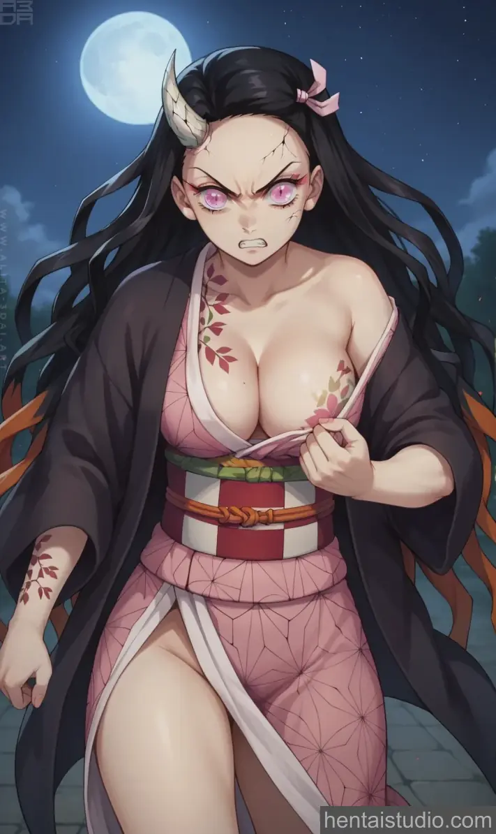 Nezuko Kamado from Demon Slayer hentai art 32 of 65