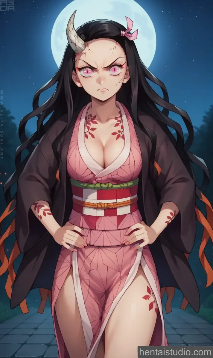 Nezuko Kamado from Demon Slayer hentai art 64 of 65