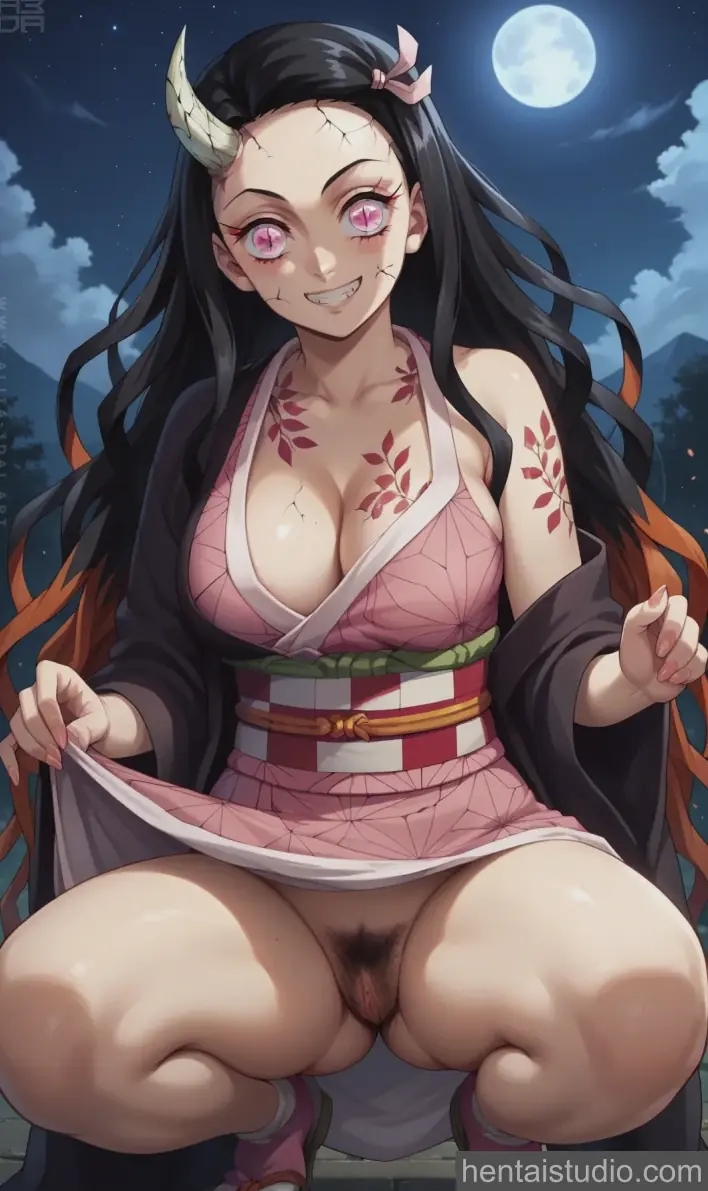 Nezuko Kamado from Demon Slayer hentai art 9 of 65
