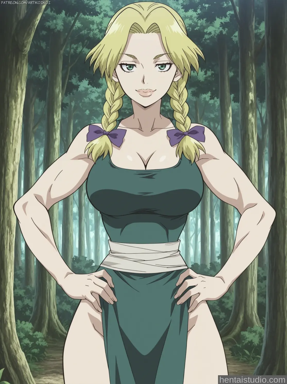 Nikki Hanada from Dr Stone hentai art 4 of 26
