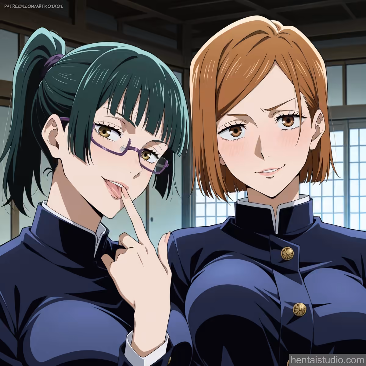 Nobara Kugisaki x Maki Zenin - Jujutsu Kaisen - Hentai Gallery - 11 Images preview