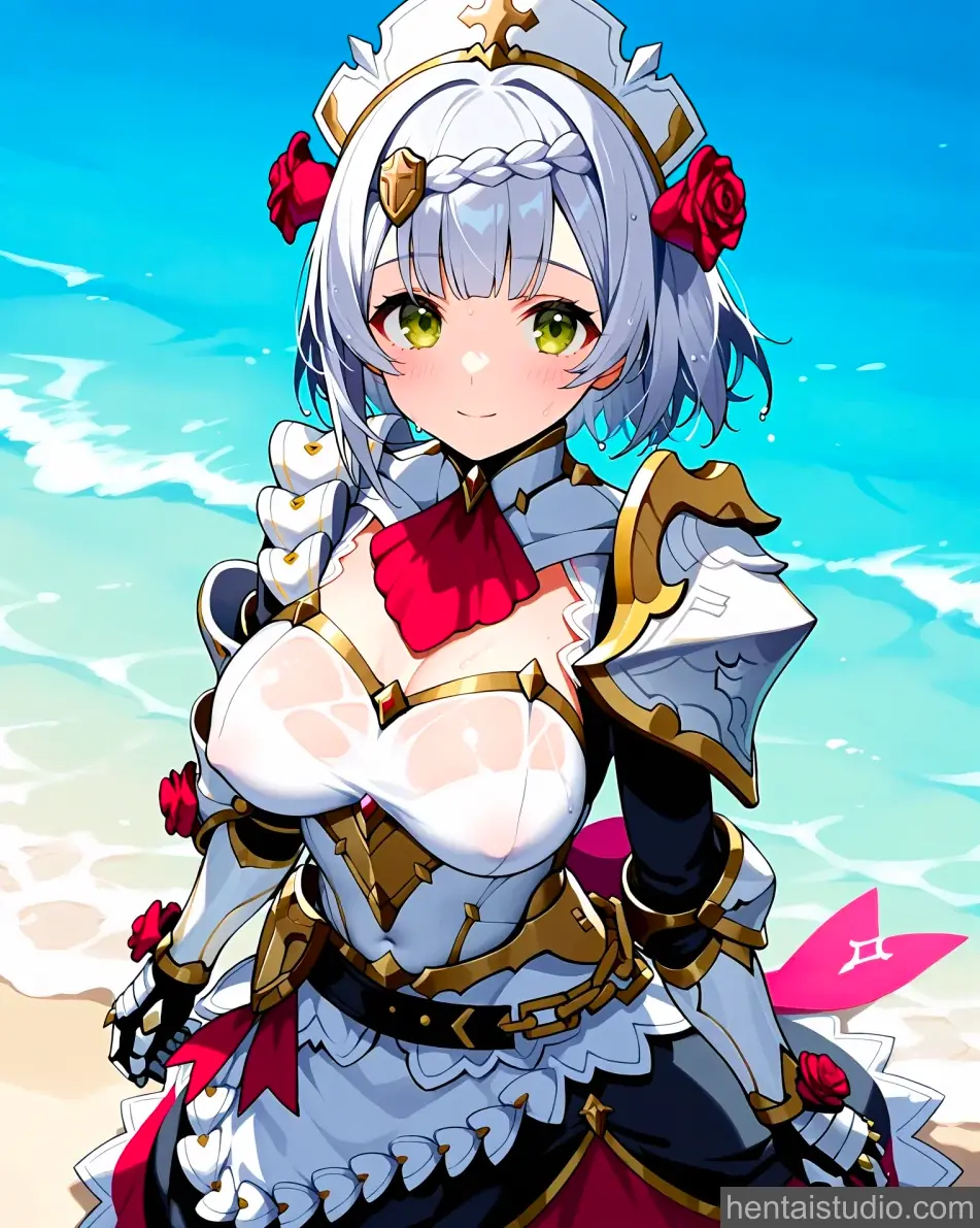 Noelle from Genshin Impact hentai art 7 of 70