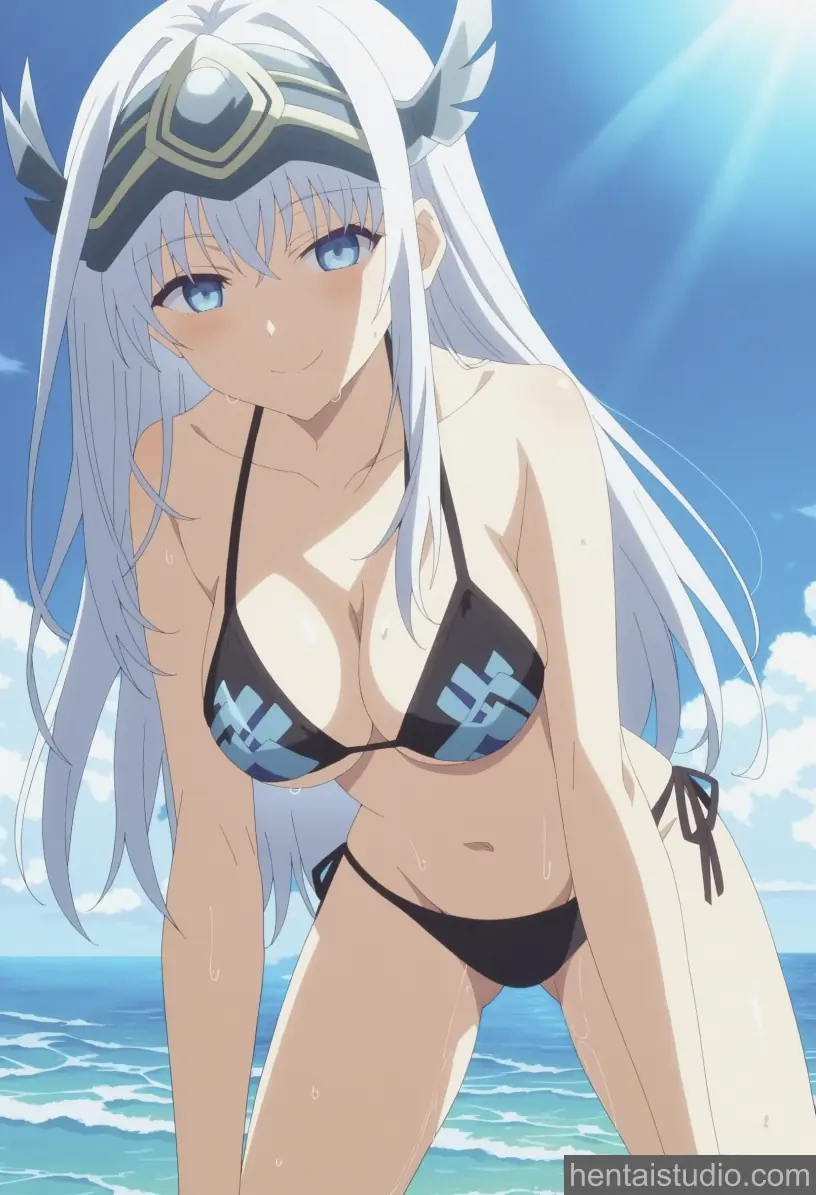Noint | Arifureta: From Commonplace To World's Strongest – hentai anime character, Noint, Arifureta: From Commonplace To World's Strongest, Netemp, Freesia, Bikini, Beach, Pussy, Uncensored