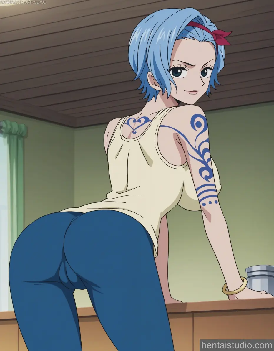 Nojiko from One Piece hentai art 10 of 11