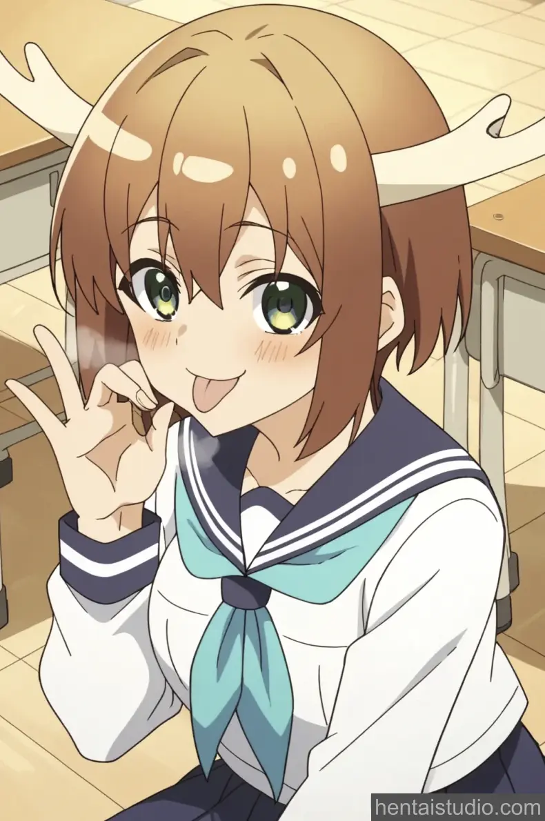 Noko Shikanoko from My Deer Friend Nokotan hentai art 1 of 104