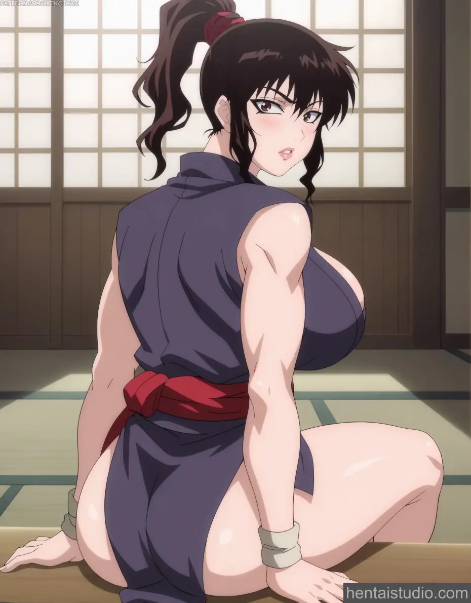 Okoi from Basilisk hentai art 11 of 12