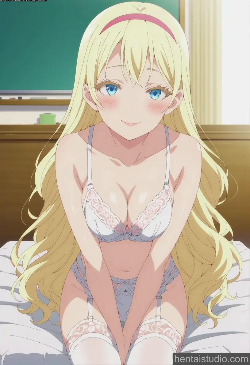 Olivia from Asobi Asobase hentai art 1 of 12